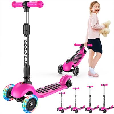 China ALLOY US warehouse stock multiple colors, foldable, aluminum frame and adjustable handlebars kick scooter for kids for sale