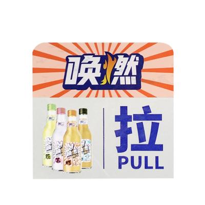 China Waterproof OEM Customized Printed Beverage Bottle Packaging Description Label Self Adhesive Waterproof Transparent Labels for sale