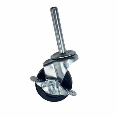 China Suitable For Mobile Convenient Swivel Threaded Stem Brake Industrial Casters Adjustable Outside Heavy Duty for sale