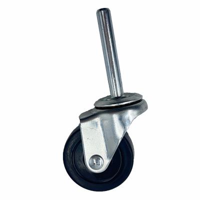 China Suitable for 125MM Pin Caster Mini Caster Wheels Swivel Ring Stem Caster Handle for sale