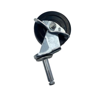 中国 Suitable for outdoor low price 8 inch caster rubber plant fixed casters with high quality industrial brake caster wheels 販売のため