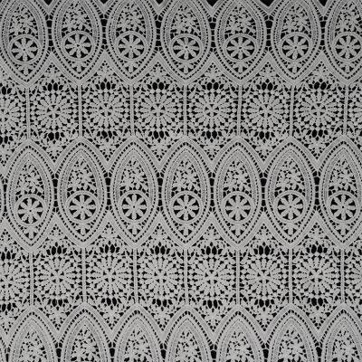 China Water soluble most popular white water soluble embroidery lace fabric white lace fabric for dress for sale