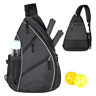 China Hot Selling Accessories Polyester Pickle Ball Paddle Padel Racket Cover Carry Bag for sale