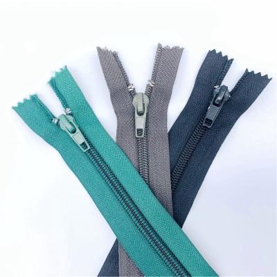 China 2022 High Quality Nylon Auto Lock 3# 5# 7# 8# 10# Zipper Ended Zipper For Bags Garment for sale