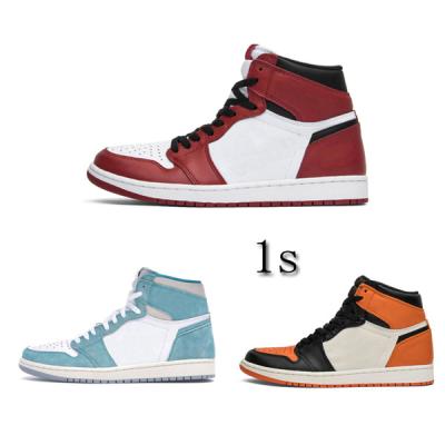 China Latest OG RETRO OG HIGH LIGHT FUSION 1 aj Cushioning AJ 1 Basketball Shoes RED Mens Womens Sports Basketball Shoes for sale