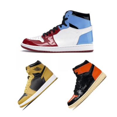 China Cushioning 2022 new high quality AJ 1 BRAVE high top shattered sports basketball shoes RETRO backboard basketball shoes outdoor shoes for sale