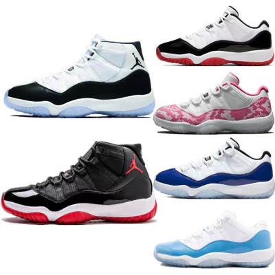 China Cushioning Red Color Mens Basketball High Quality AJ 11 Mid Gym Shoes Women's Low Top Sneakers Sneakers for sale