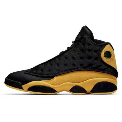 China Cushioning High Quality Brand Basketball Shoes AJ 13 Retro Basketball Shoes AJ 1 11 13 High Top Black Royal Blue Gold Basketball Shoes for sale