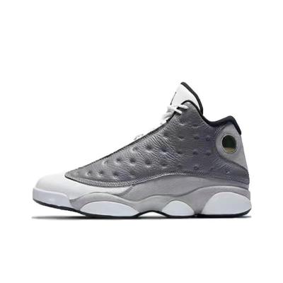 China Cushioning Gray Retro Basketball Shoes Men's AJ 13 Women's Sports Basketball Shoes Black High Quality Fashion Casual for sale