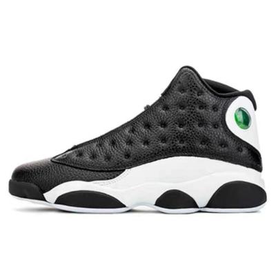 China Retro cushioning AJ 13 running shoes high-top black and white panda sports shoes men's and women's basketball shoes for sale