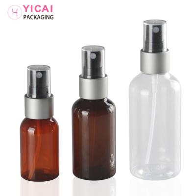 China Cosmetic Customize Mist Spray Pet Bottle With Label For Cosmetic Packaging for sale