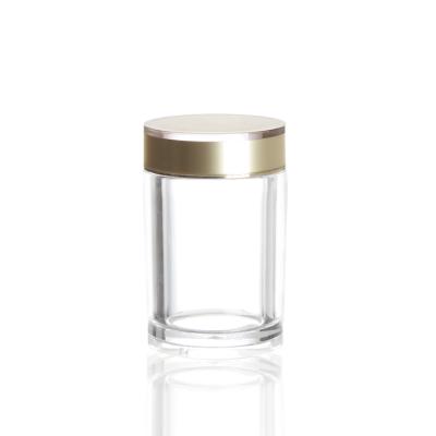 China Korean popular style cosmetic luxury crown acrylic bottle and round jar for cosmetic for sale