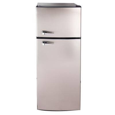 China 2021 Locking COMPRESSOR The Key Door Fridge Double Doors Home Fridge for sale