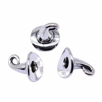 China 100pcs/bag 10x10mm Vintage Antique Magician Silver Plated Zinc Alloy Hat Charms Pendants ABD-C14531 for sale