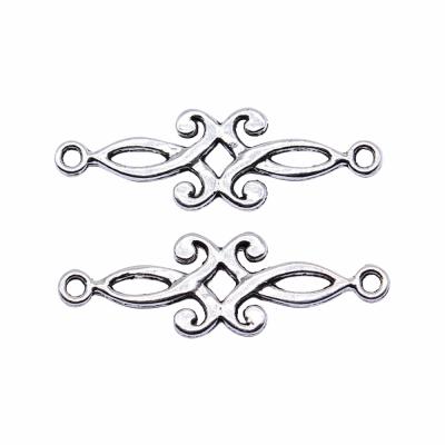 China Vintage 200pcs/bag 29x9mm Antique Silver Plated Zinc Alloy Connector Charms Pendants ABD-C14149 for sale