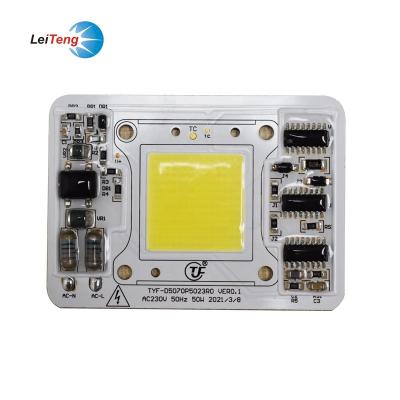 China AlGaInP AC 120V 220V 50W COB LED Chip 5272 110Lm/W PF0.98 THD20% for sale