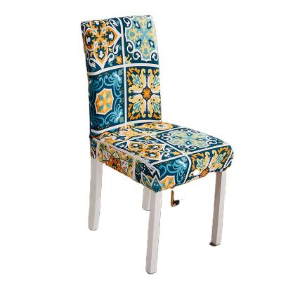 China Elasticity Printing Stretchable Home Decoration Colorxy Velvet Spandex Fabric Stretch Hotel Restaurant Velvet Chair Cover for sale