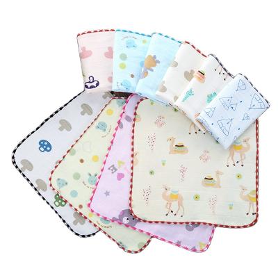 China Custom Wholesale Custom Viable Washable Towel Baby Cartoon Saliva Towel Square Baby Towel for sale