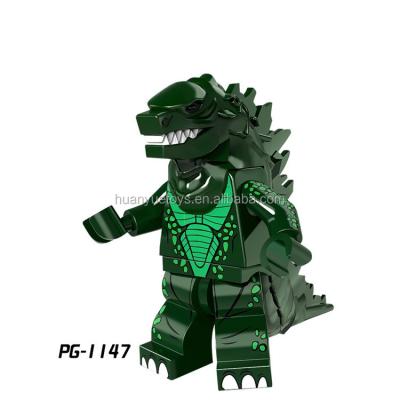 China Toy Building Blocks American Building Science Fiction Monster Movie Lava Dinosaur Bricks Kids Gift Toys PG1208 for sale