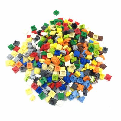 China Building Toy 1x1 Electroplate DIY Plastic Block Freely Assemble Pixel Art Photo Building Blocks Educational Toys Bricks for sale