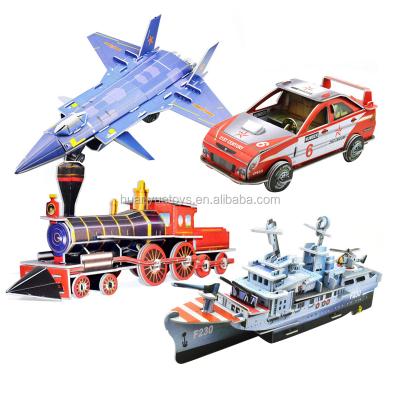 China 3D Puzzle Cartoon Toy Kids Educational Puzzle Toys DIY Paper Model for sale