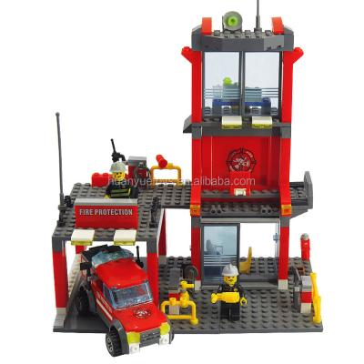 China 8052 costume fire department toys children's toys kaizi building toy great intelligence building fire educational series for sale