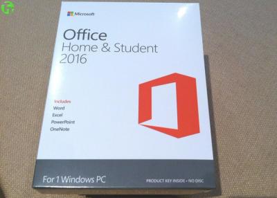 China Microsoft office 2016 product key card home and student on line activation key for sale