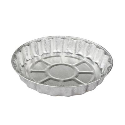 China Eco - Friendly Round Aluminum Foil Containers With Lid Food Packaging Trays Sheet for sale