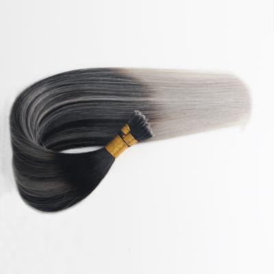 China Silky Straight Wave 8A Grade Silky Straight Color P1B/Silvr Ring Remy Hair Extension Nano Micro for sale