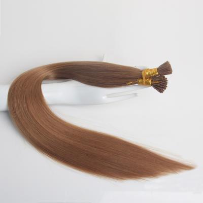 China Color Silky Straight I-Tip Grade #7/12 Indian Wave 9A Hair Extension for sale