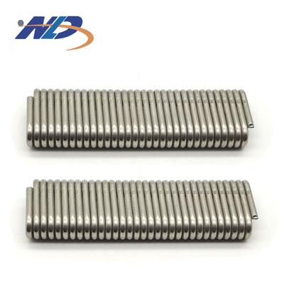 China Rectangular Coil Stainless Steel Breather Coil Insulator Loaded Compulsory Post Insulated Spring for sale