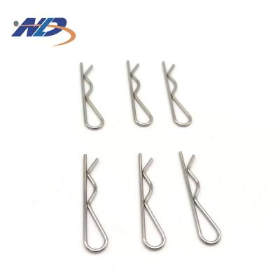 China Coil Design Staple 304 Stainless Steel 1.5mm R Clip Slot Cotter Pins for sale