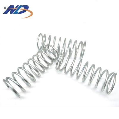 China Heavy Duty Flat Coil Music Wire Large Double Stainless Steel Coil Small Diameter Compression Springs for sale