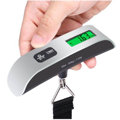 China With Temperature Function (â „ ƒ â „ ‰) Factory Price 50kg Weight Portable Electronic Luggage Scale Digital Hanging Weighing Scale for sale