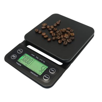 China WITH LID 5 Kilogram Lowest Price 0.1g Food Kitchen Scale Digital Electronic Coffee Weighing Scale With Timer for sale