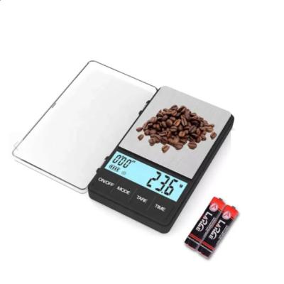 China WITH LID 0.1g LCD Display Smart Digital White Portable Kitchen Food Scale Electronic Coffee Weighing Scale for sale