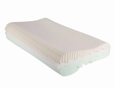 China Anti dust mites 100% natural latex cutting contour talalay pillow for sale