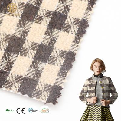 China Breathable Tweed Fabric Manufacturer Herringbone Tweed Wool Coat Breeches Mens Suit Cloth for sale