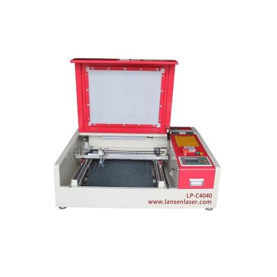 China Small 4040 DIY Wood Paper 40w CO2 Laser Engraver Water Cooled Cutting Machines for sale