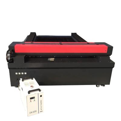 China Lasercut Hot Sale 80w 1325 Water Cooled Double Heads CO2 CNC Laser Flatbed Laser Machine For Plywood Leather Plastic Engraving for sale