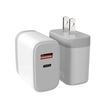 China Charge for Type C 5V 3A Phone Charger White and Ash Palladium 20W Wall USB A Phone Charger Factory ST730 USA Plug Fast Charging Charger for sale