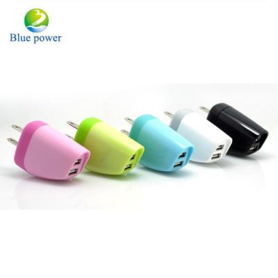 China New Products 2Amp Mobile Phone Dual USB Phone Charger With EU US Plug Mobile Car Charger For Cell Phones for sale