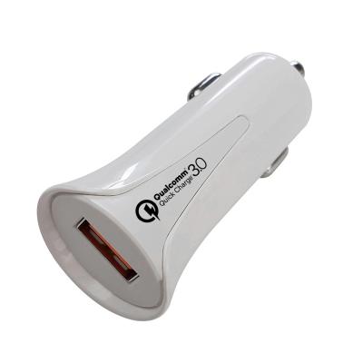 China 2021 Cell Phone Car Battery Charger Mobile Phone Qualcomm QC 3.0 Dual Charger Certificated qc3.0 mini car charger for sale