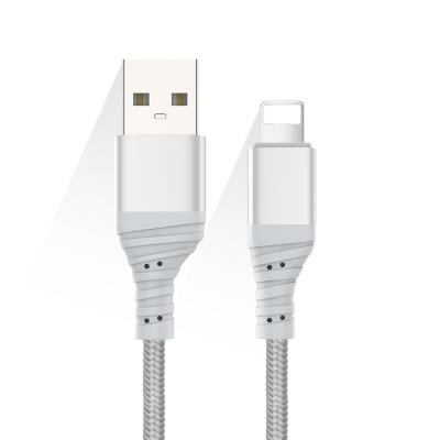 China MP3/MP4 Braided Type USB Data Player 2.4A Long SR Jacket Aluminum Alloy Cables Heads Charging Cable for sale