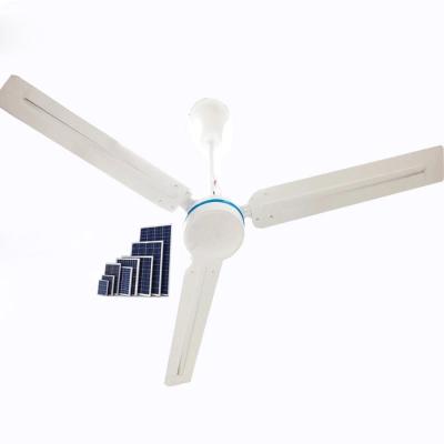 China 36W 12V  56 Inch AC / DC Solar Ceiling Fan With Remote Control for sale