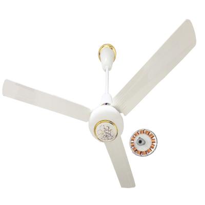 China Remote Control Household  DC 12v Ceiling Fans With 3 Metal Blades for sale