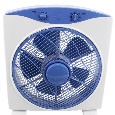 China 12V 12 Inch Vierkante Indoor Box Ventilator Energiebesparing Met 60 Minuten Timer Te koop