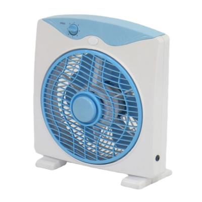 China 12 Inch Tafel Indoor Box Fan Dc Zonne-energie Met Timer En Adapter Te koop