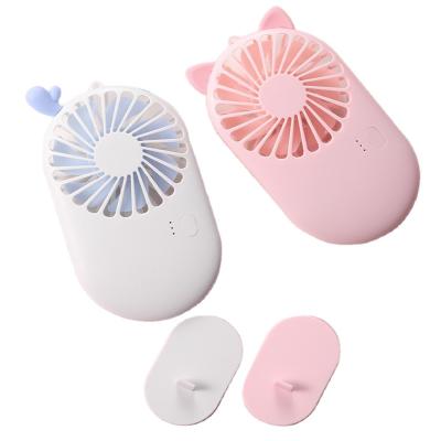 China Ventilador de mano recargable decorativo USB Mini portátil de plástico en venta