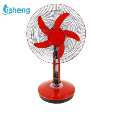 China Household 16 Inch Adjustable Floor Fan Rechargeable With Solar Panel for sale